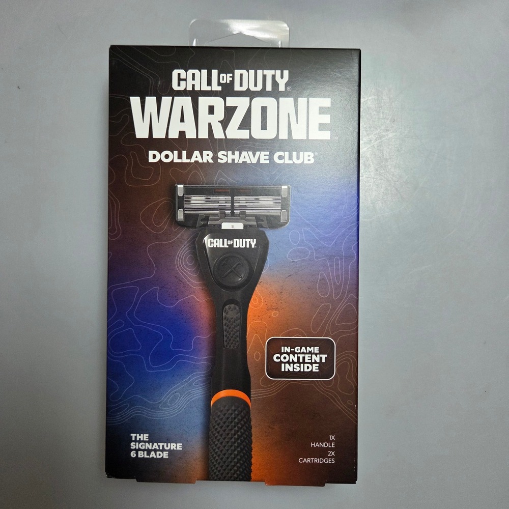 Call of Duty Warzone Dollar Shave Club The Signature 6 Blade Razor Set New